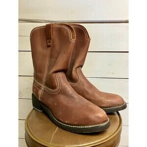 VTG Georgia Cowboy Boots Unisex Size 9 1/2.